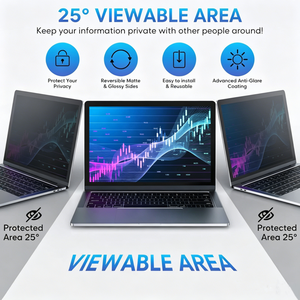 <span class=keywords><strong>Protector</strong></span> de pantalla PET de 14 pulgadas y 2 vías <span class=keywords><strong>para</strong></span> Macbook, Lenovo, <span class=keywords><strong>Dell</strong></span>, HP, Asus, Thinkpad, <span class=keywords><strong>Protector</strong></span> de pantalla <span class=keywords><strong>para</strong></span> portátil, filtro de privacidad - Product Image 2