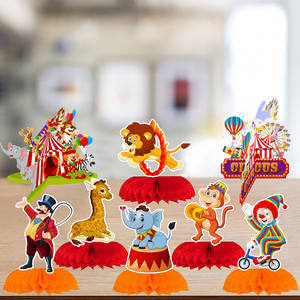 Cirque <span class=keywords><strong>carnaval</strong></span> thème fête nid d'abeille centres <span class=keywords><strong>de</strong></span> <span class=keywords><strong>table</strong></span> animaux décoration <span class=keywords><strong>de</strong></span> <span class=keywords><strong>Table</strong></span> pour anniversaire bébé douche fête fournitures - Product Image 4