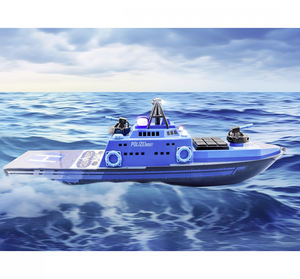 <span class=keywords><strong>Bateau</strong></span> de <span class=keywords><strong>patrouille</strong></span> RC électrique DWI 2.4G 15 KM/H <span class=keywords><strong>bateau</strong></span> RC cuirassé RC compétitif à grande vitesse avec lumières et fonction de pulvérisation d'eau - Product Image 6