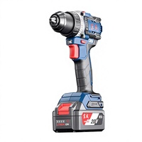 Perceuse électrique à main sans fil Dongcheng 20V, lithium-ion, grand couple, rechargeable, 90 Nm, batterie 2.0/4.0Ah, vitesse variable