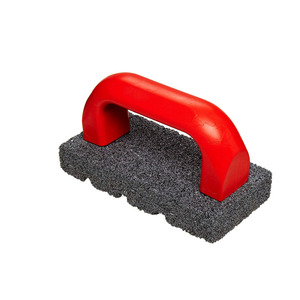 Ladrillo <span class=keywords><strong>SATC</strong></span> de carburo de silicio de grano 20 de 6 pulgadas por 3 pulgadas por 1 pulgada para aplicaciones de limpieza y abrasivas con respaldo de plástico - Product Image 3