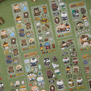 Pegatina para mascotas de la serie Magician's Apprentice, troquelada con respaldo transparente, forma personalizada para manualidades y decoración DIY - Product Image 6