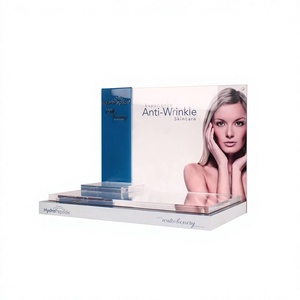 HydroPeptide Anti-Wrinkle Skincare Display Rack Vertical <b>Desktop</b> Tiered <b>Shelf</b> Glossy Lamination Pre-Assembled - Product Image 1