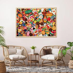 Oem איכות פרמיה באיכות מושלמת להתאים אישית קרטון כחול צבעוני מותאם אישית לוח פאזל נייר למבוגרים להדפסה חידות 500 חתיכות 1000 - Product Image 5