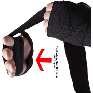 Bandages <span class=keywords><strong>de</strong></span> <span class=keywords><strong>boxe</strong></span> en coton élastique 3M unisexes pour la protection des mains en Muay Thai et Kickboxing, pour l'entraînement et le sparring - Product Image 1