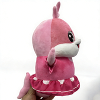 Jouets en peluche personnalisés Uyeah en forme de poisson rose avec rembourrage en coton PP - Designs mignons de poisson, de baleine et de requin de dessin animé, jouet en peluche animal personnalisé pour enfants