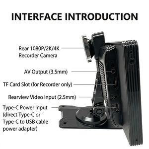 Écran tactile GPS CarPlay de 10,26 pouces, support de tableau de bord avec caméra de recul, résolution 1920x1080 pour utilisation en voiture - Product Image 4
