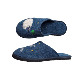 Unisex Customized Breathable Winter Light Weight <strong>Felt</strong> Indoor Home <strong>Slippers</strong> Closed Toe Comfortable for Men &amp; Women - Product Image 2