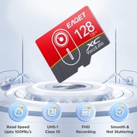 Carte SD EAGET 32GB 64 GB 128GB classe 10 U3 pour caméra IP Smartphone cartes mémoire Mini TF avec adaptateur gratuit