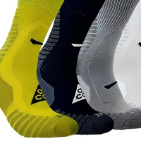 Chaussettes de football en coton pour jeunes, tricotées, antidérapantes, séchage rapide, avec revers personnalisé, grip en tissu éponge, directement du fabricant