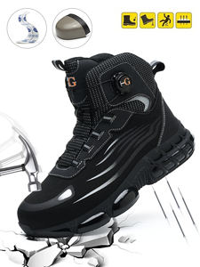 <span class=keywords><strong>Chaussures</strong></span> de sécurité Chited, légères et respirantes, à tige haute, avec embout en acier, pour hommes et femmes, pour chantier, été, hiver, automne - Product Image 2