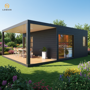 Maisons préfabriquées en acier avec un design moderne, forme rectangulaire respirante, pour utilisation comme abri pour voiture - Product Image 1