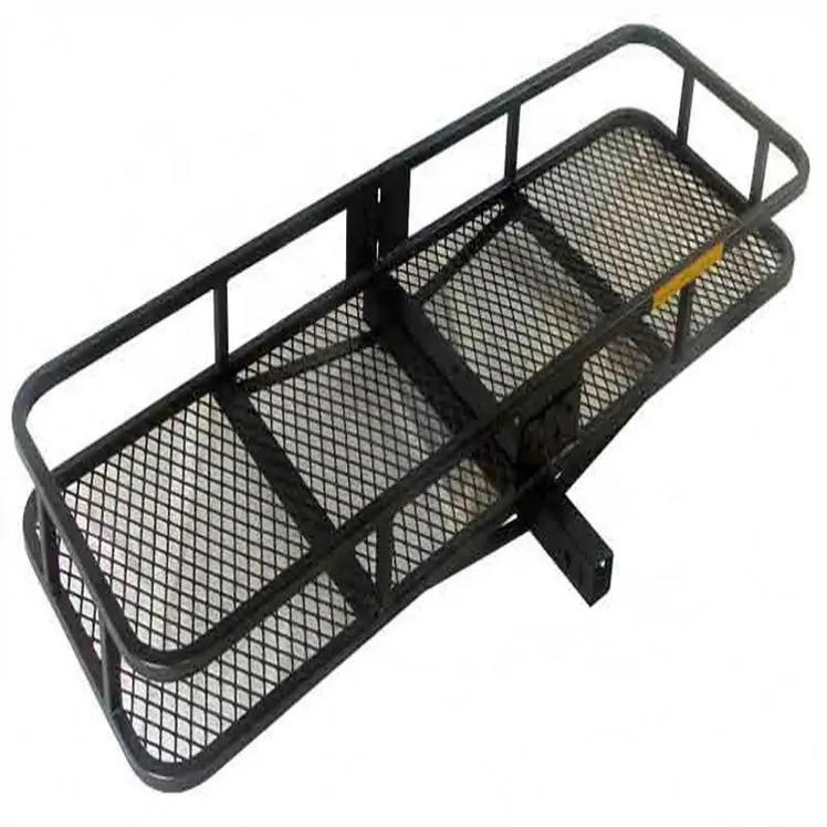 Bulk foldable black steel powder coated luggage bag carrier universal car roof rack