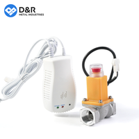 D & R DN15 vanne d'arrêt de gaz à usage domestique détecteurs de gaz DC9V combustibles électrovanne électronique de gaz naturel disponible avec alarmes