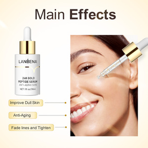 Sérum Visage Anti-âge LANBENA Or 24K Peptides – Élimine les Taches Brunes et Raffermit la Peau – Offre Spéciale - Product Image 2