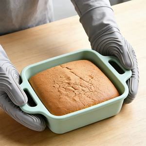 Molde de silicona cuadrado grande personalizado para pasteles, molde de silicona engrosado para mousse, molde de silicona de grado alimenticio para base de pastel chiffon y pan. - Product Image 1