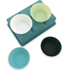 2.76 inch Silicone <span class=keywords><strong>Muffin</strong></span> cup khuôn cao cấp chất lượng tái sử dụng cupcake lót nhiệt độ cao Baking cup <span class=keywords><strong>Muffin</strong></span> trường hợp DIY Mousse - Product Image 4