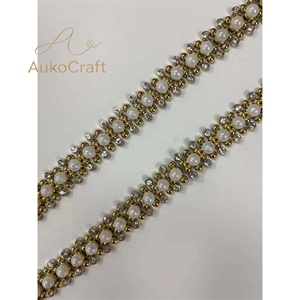 Pita Rantai Flatback Berongga Bentuk Lingkaran Hiasan Berlian Imitasi untuk Pernikahan, Acara Homecoming, Ulang Tahun, dan Pakaian - Product Image 6