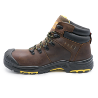 Chaussures de sécurité S3 imperméables MAXITOUGH à coupe moyenne en cuir, résistantes à l'huile, avec semelle en caoutchouc PU, anti-perforation et embout en acier