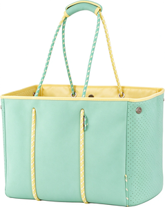 Bolsos de Mano Multiusos de Neopreno de Color Sólido para la Playa, con Bolsillos Interiores con Cremallera, Bolsos de Compras Grandes y Exclusivos Personalizados para Mujer - Product Image 2