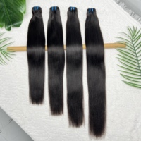Cheveux humains vierges péruviens bruts non traités Yaki Straight, lots de cheveux vierges bruts, double trame, cheveux humains Remy vierges
