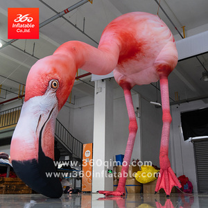 360 personalizado 5M Pink Flamingo Oxford tela inflable para <span class=keywords><strong>publicidad</strong></span> animales inflables - Product Image 3