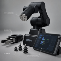 Bras robotisé de bureau industriel à 4 axes DR4 pour projets DIY, loisirs créatifs, avec une charge utile de 500 g et une portée de 440 mm