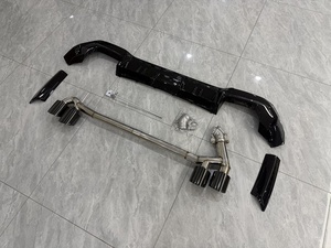 Diffusore Posteriore Nero Lucido con Scarico per <span class=keywords><strong>BMW</strong></span> G45 <span class=keywords><strong>X3</strong></span> M Sport Performance 2025-26 - Product Image 3