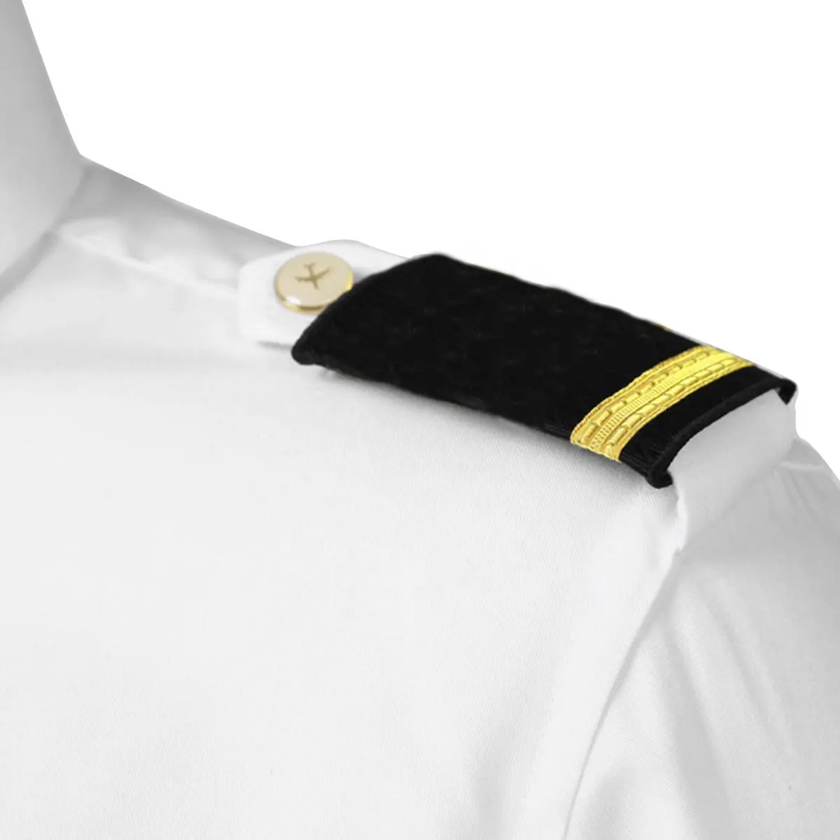 1 쌍 나일론 줄무늬 인쇄 전통적인 전문 파일럿 유니폼 견장 세련된 어깨 배지 의류 액세서리