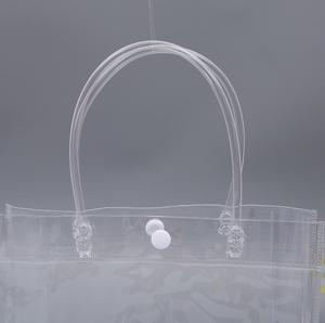 Sıcak satış biyobozunur Özelleştirilmiş Su Geçirmez tote Baskılı Özel şeffaf <span class=keywords><strong>pvc</strong></span> alışveriş baskılı gıda plastik paket - Product Image 5