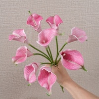 Dekorative weiße Calla Lily Pink Lila echte Berührung Eva Calla lily künstliche Blumen für Hochzeits feier