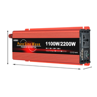 Houli onda sinusoidal pura 3000W 12V 24V 220V convertidor 12V 220V Pur sinus 3000W inversor de corriente CC 12V a CA 220V 110V 3000W