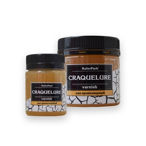 Barniz Craquelure "KolerPark" para Artes y manualidades en la superficie Aplicar la primera capa de colores de pintura acrílica - Product Image 4