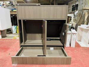 Armadio in legno nascosto Semi-scorrevole moderno per lo stoccaggio a casa salvaspazio con meccanismo di scorrimento liscio per alberghi - Product Image 4