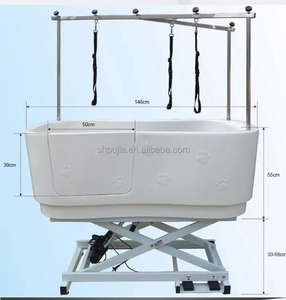 Baignoire blanche H-112 pour animaux de compagnie pour chien chat <span class=keywords><strong>bain</strong></span> douche avec fonction de massage pour la maison ou l'hôpital pour animaux de compagnie toilettage comprend une tondeuse à <span class=keywords><strong>sabot</strong></span> - Product Image 5