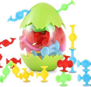 Jouet créatif et merveilleux : Oeuf de dinosaure magique à ventouse, animal fait main, boule DIY amusante, blocs de construction et puzzle d'insertion - Product Image 6