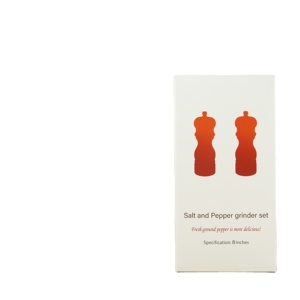 Moulin à poivre manuel en bois, accessoires de cuisine, salière en céramique, moulin à épices par gravité - Product Image 6