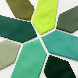 Corbatas de algodón ajustadas para boda, corbatas personalizadas de colores Verde bosque, olivo, informales