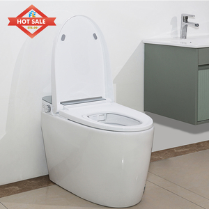 <span class=keywords><strong>Toilette</strong></span> intelligente <span class=keywords><strong>de</strong></span> luxe haut <span class=keywords><strong>de</strong></span> gamme, ovale, blanche, avec fonctionnalités avancées, glaçure blanche, automatique, avec télécommande - Product Image 3