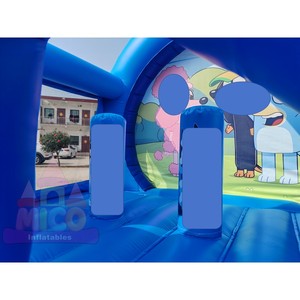 Château gonflable à thème bleu avec toboggan, motif corail de dessin animé, combo de saut <span class=keywords><strong>pour</strong></span> enfants, <span class=keywords><strong>location</strong></span> commerciale extérieure <span class=keywords><strong>pour</strong></span> fêtes - Product Image 6