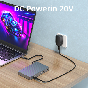 6 trong 1 Thunderbolt 3 Docking Station usb4 HUB Hỗ trợ 8TB M.2 NVMe 40Gbps với 20V DC Loại C Video đầu ra 8K 60Hz - Product Image 4