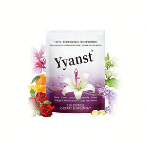 Aceite floral de marca privada de alta calidad que mantiene la sensación de frescura y promueve el control natural del olor en formato softgel. - Product Image 1