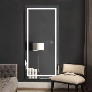 <span class=keywords><strong>Espejo</strong></span> LED sin marco montado en la pared <span class=keywords><strong>Espejo</strong></span> de cuerpo <span class=keywords><strong>completo</strong></span> con Vestidor LED inteligente moderno - Product Image 3