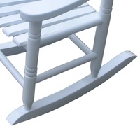 Fauteuil à bascule moderne en bois pour enfants, motif cœur mignon, en peuplier, pour salon, jardin, chambre d'enfant, confortable, non destiné à l'extérieur