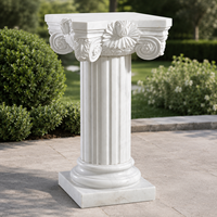 Colonnes de porche romaines en marbre blanc de conception moderne, fabriquées en Chine