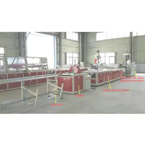 Línea de producción de extrusión de perfil de PE-WPC, máquina de extrusión de plástico y madera, extrusora de perfil de WPC, gran oferta