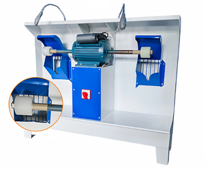Máquina de Pulir y Esmerilar Suelas de Zapatos de Alta Velocidad con Doble Cabezal y Succión de Polvo, para Recortar Bordes en Fábricas de Calzado - Product Image 3
