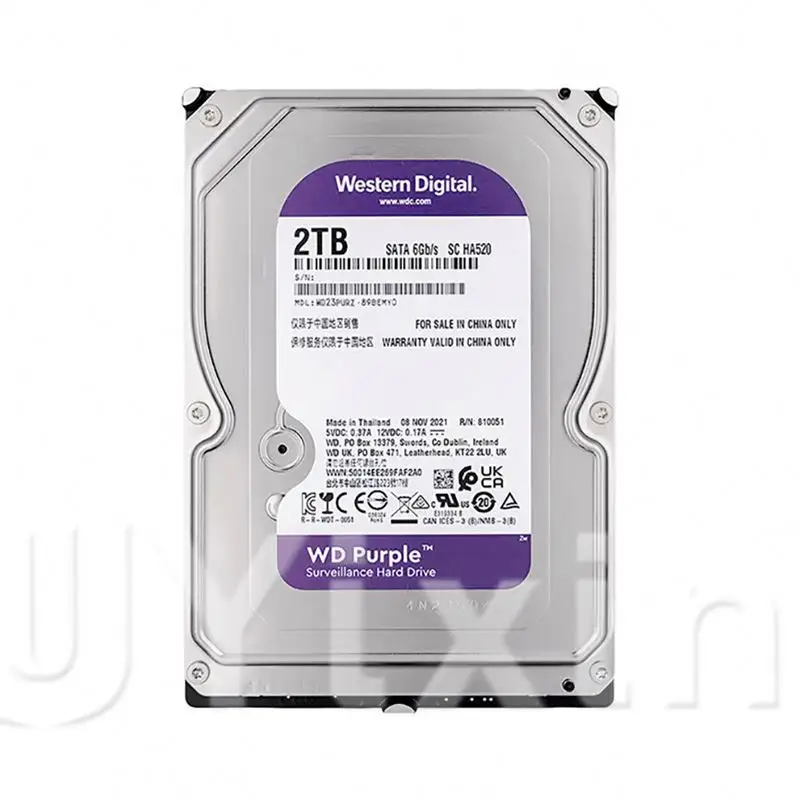 WD23PURZ Hdd Wd 2TB 64MB, SATA grosir penyimpanan Server pengawasan Internal