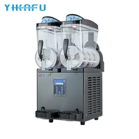 Double baril Twin Tank 15L en acier inoxydable écologique automatique Commercial Slush Daiquiri Frozen Beverage Wine Machine pour