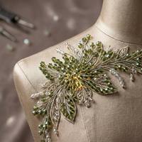 Strass à coudre YAXI Modèle 550, forme diamant, en résine époxy facettée de 4 mm, vert kaki, à dos plat, haute brillance, écologique et durable